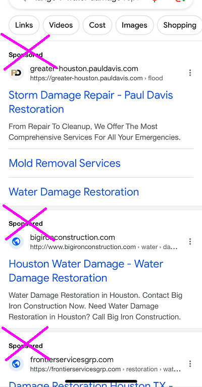 Ignore other listings